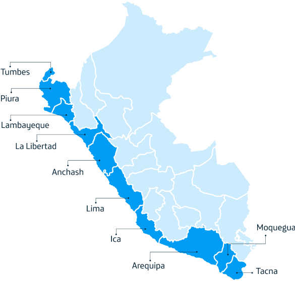 Imagen de mapa de la costa