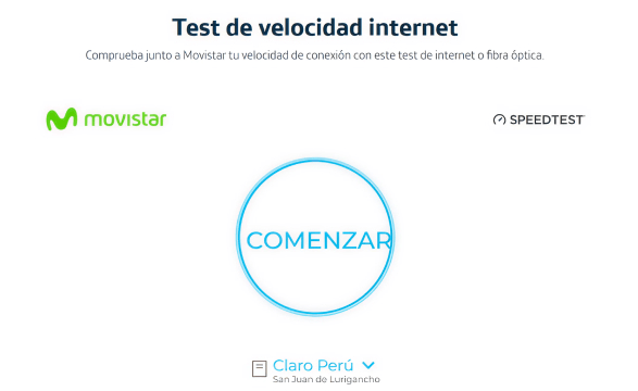 test velocidad