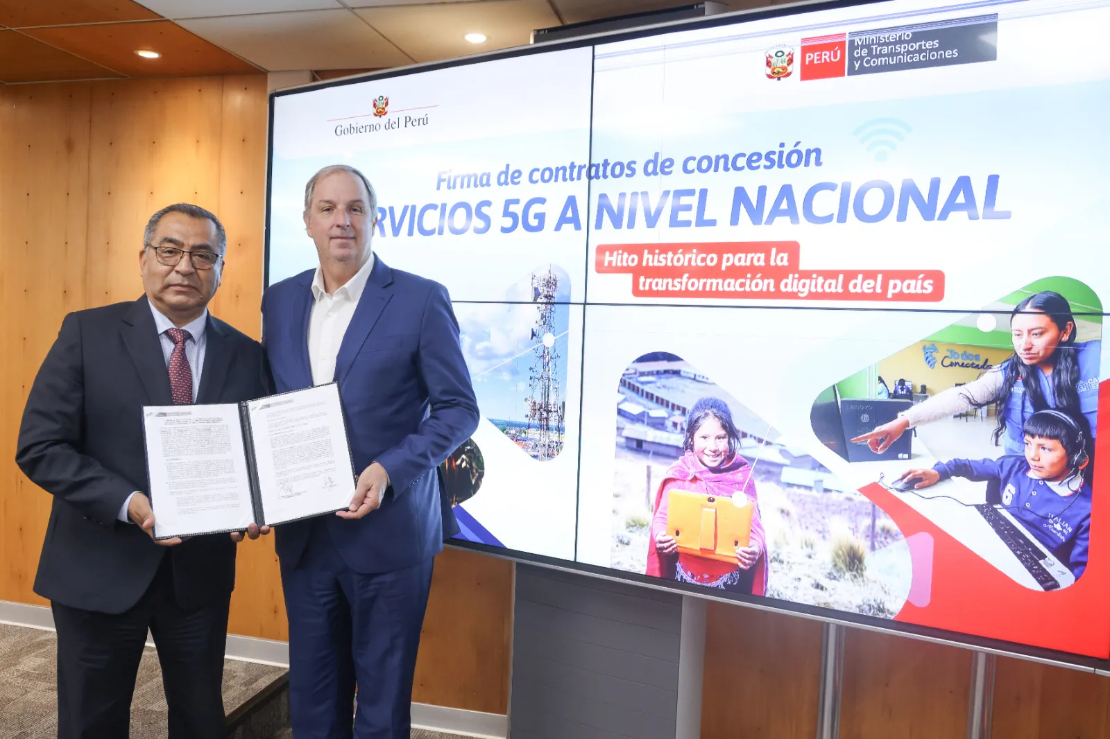 Movistar inició operaciones de 5G en la nueva banda 3.5 Ghz tras firma de contrato de concesión