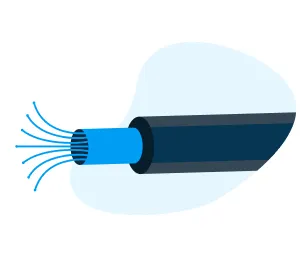 Cable fibra óptica